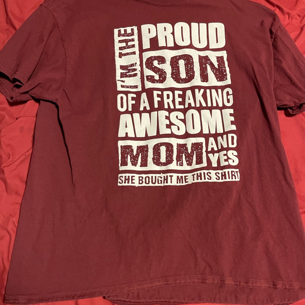 Proud Son of an Awesome Mom Shirt XL